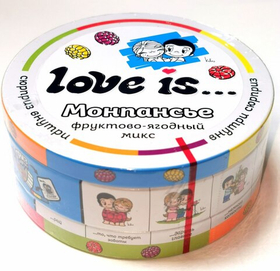 Конфеты Love is МОНПАНСЬЕ фруктовый микс 60г