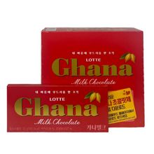 Молочный шоколад Lotte Ghana 70 г, 10 шт