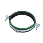 Хомут для труб 4" (108-116 мм) с уплотнителем и гайкой М10/1,5х20 мм