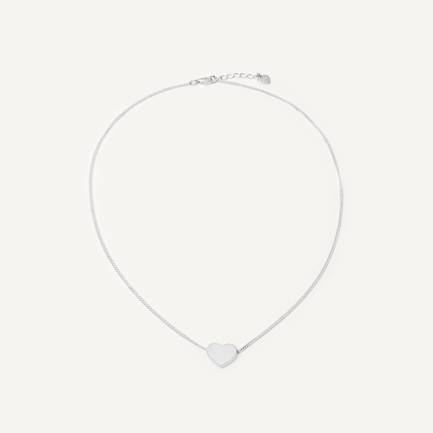 Колье Silver Gentle Heart Necklace