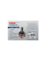 Канцелярский набор "Микс" BRAUBERG, 11 отделений, вращающееся основание, черный/синий