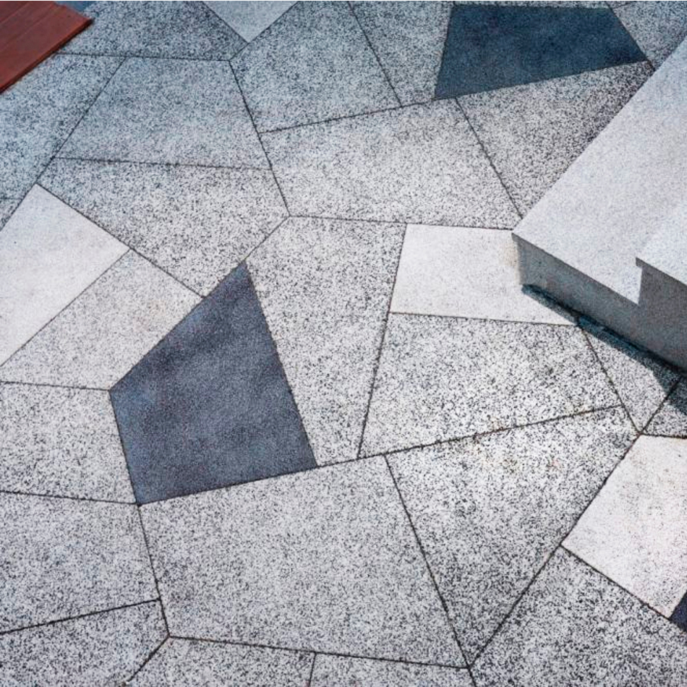Тротуарная плитка ОРИГАМИ - Стоунмикс Черный, комплект из 6 видов плит