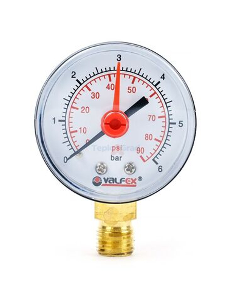 Манометр радиальный  1/4 6 bar VALFEX