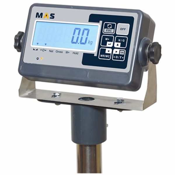 Весы товарные напольные MAS ProMAS PM1B-150 4560, RS232 (опция), 150кг, 20/50гр, 450*600, с поверкой, съемная стойка
