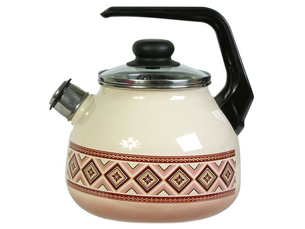 Чайник 3л со свистком "Шоколад"