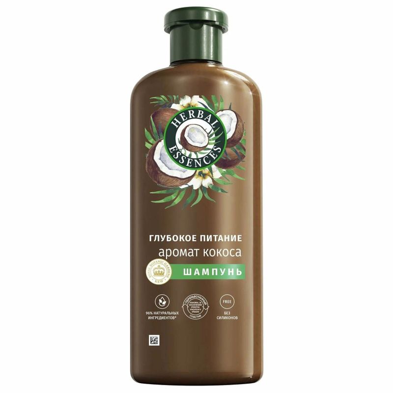 Шампунь Herbal Essences питание и сила кокосовое молоко 350 мл