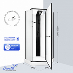 Душевая кабина Ceruttispa ЧИКА (CHIKA) 901BF (90x90x215-225)