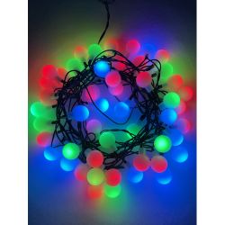 ENIN - 18BM ЭРА Гирлянда LED Нить Шарики d18мм, 5 м мультиколор, 220V