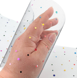 Фатин с разноцветными блестками 15 см