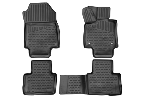 Коврики в салон для TOYOTA RAV4, 2019- кроссовер, 4шт. (полиуретан) ELEMENT3D02259210K