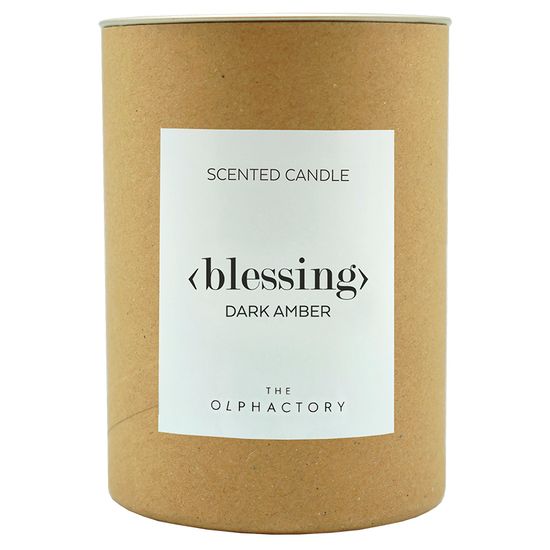 Свеча ароматическая the olphactory, blessing, dark amber, 40 ч