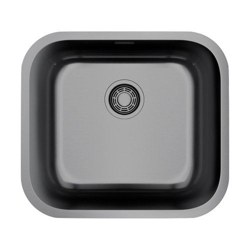 кухонная мойка Omoikiri Omi 49-U/I-GM нерж. сталь/вороненая сталь