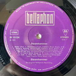 Винтажная виниловая пластинка LP Steamhammer (Германия 1970)