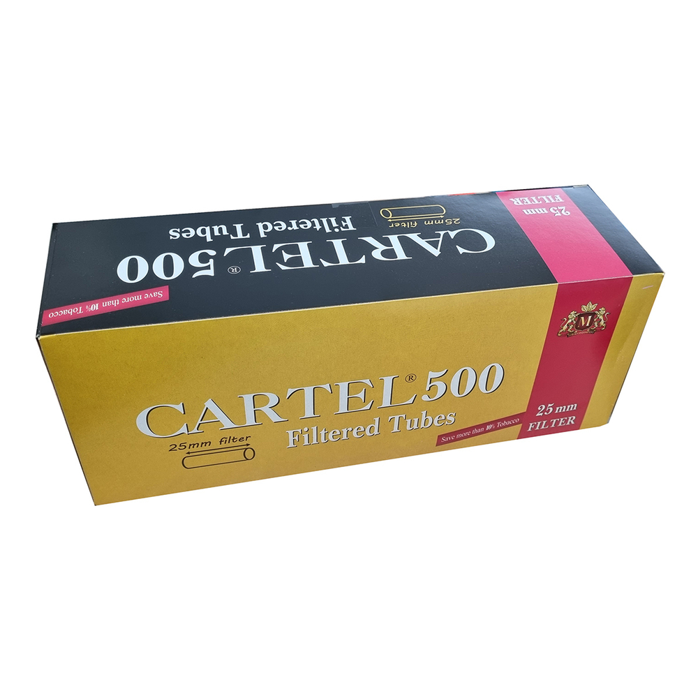 Гильзы для сигарет "Cartel" Extra Long Filter 25мм 500шт