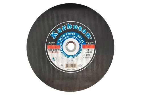 Диск отрезной по металлу Karbosan A30/36P 400×4,0x32мм для стационарного станка