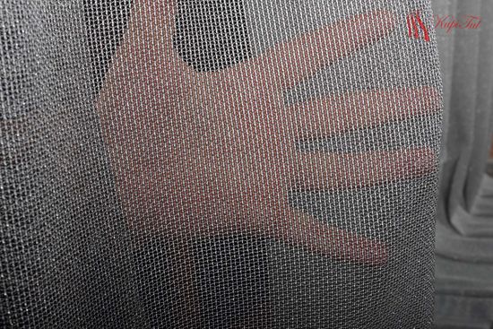 XL-Плотный тюль-сетка Грик (Графит)