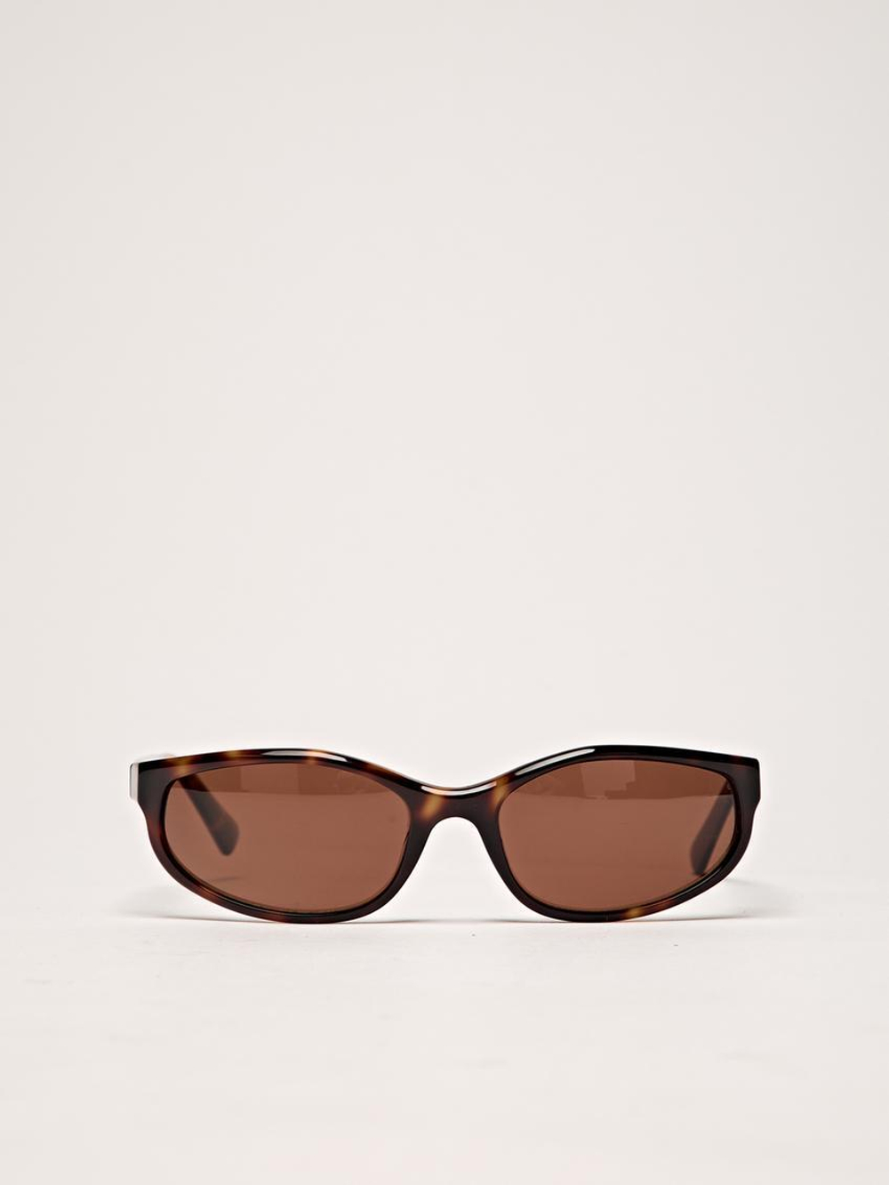 Massimo Dutti Маленькие овальные солнцезащитные очки, коричневый