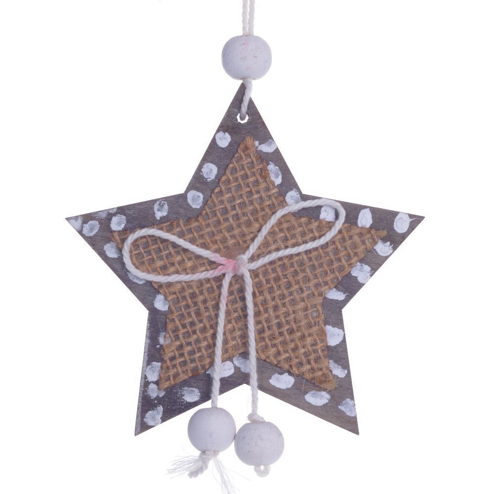 GAEM Украшение новогоднее "Снежинка/Звезда/Олень", L10,5 W0,5 H10,5 см, 3в.