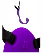 Бесшумный перезаряжаемый женский массажер для клитора и точки G Mr. Hook (10 режимов) (Цвет: фиолетовый)