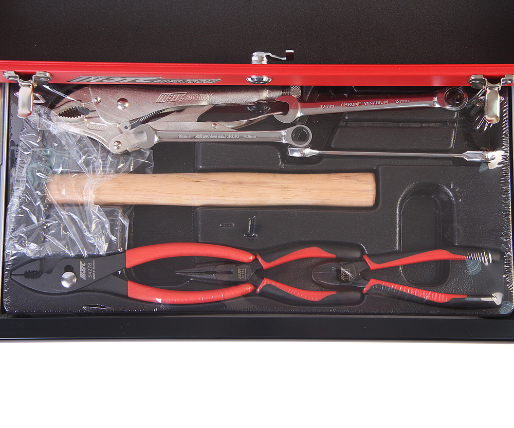 Набор инструментов 66 предметов в переносном инструментальном ящике (3 лотка) JTC