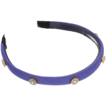 Ободок для волос «МАРЦИПАН», нанти, ширина 1,5см, микс 6 цветов ( в пакете с подвесом)