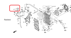 19105-KZZ-900. CAP ASSY., RESERVE TANK