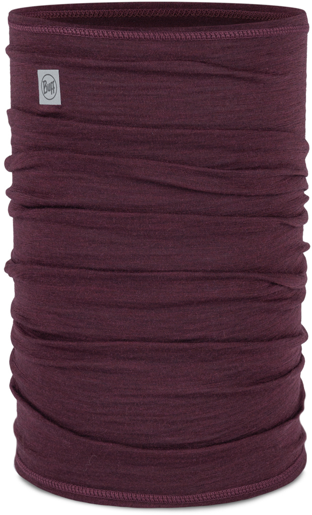 Шерстяной шарф-труба Buff Merino Lightweight Solid Garnet
