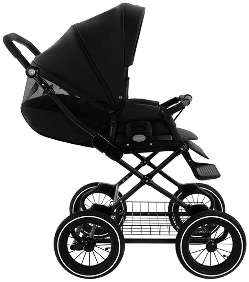 Детская коляска Roan Bass Next Classic Кожа d12 2 в 1 RCL300/1 Black