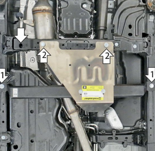 Защита РК для Toyota Land Cruiser Prado 250 MOTODOR.32536