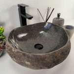 Раковина из речного камня RS-65417 42*39*15 0861