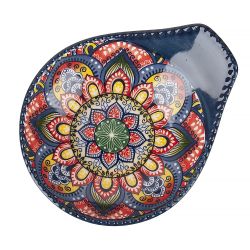 Оливница с ручкой " " (синий) 12х10х3см (min12) (транспортная упаковка)