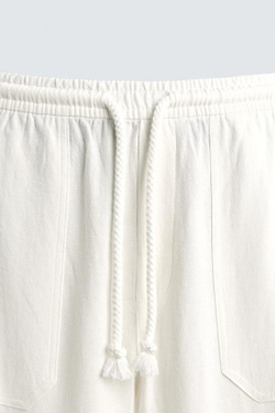 ZARA БРЮКИ RELAXED FIT В КЛЕТКУ, БЕЛЫЙ
