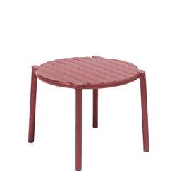 Журнальный столик Doga Ø50 см марсала