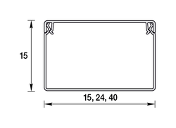 Кабельный короб Идеал ПВХ КБК 15х15 белый 2000 мм