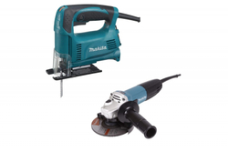 Набор сетевого инструмента Makita DK0122 (лобзик 4326 + УШМ GA5030)