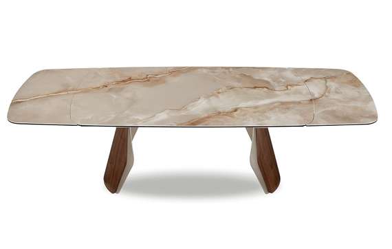 Раздвижной стол Shelf, 180-270х100 см, глянцевая керамика