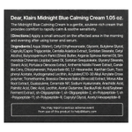Dear, Klairs, Успокаивающий крем Midnight Blue, 1 унц. (30 мл)