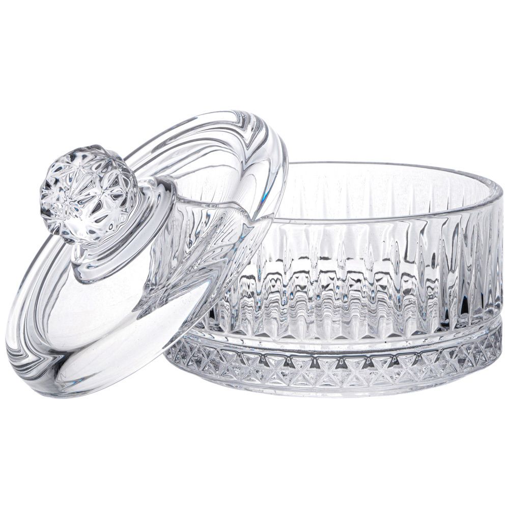 ЕМКОСТЬ ДЛЯ ХРАНЕНИЯ LEFARD С КРЫШКОЙ "LINES" 10,5*10 СМ, 280 МЛ