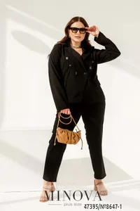 Костюм 8647-1-чёрный Minova