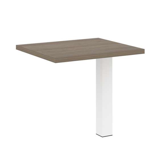 Yalta Брифинг-приставка LT.BR-1 Вяз Благородный/Металл Белый 800*700*750