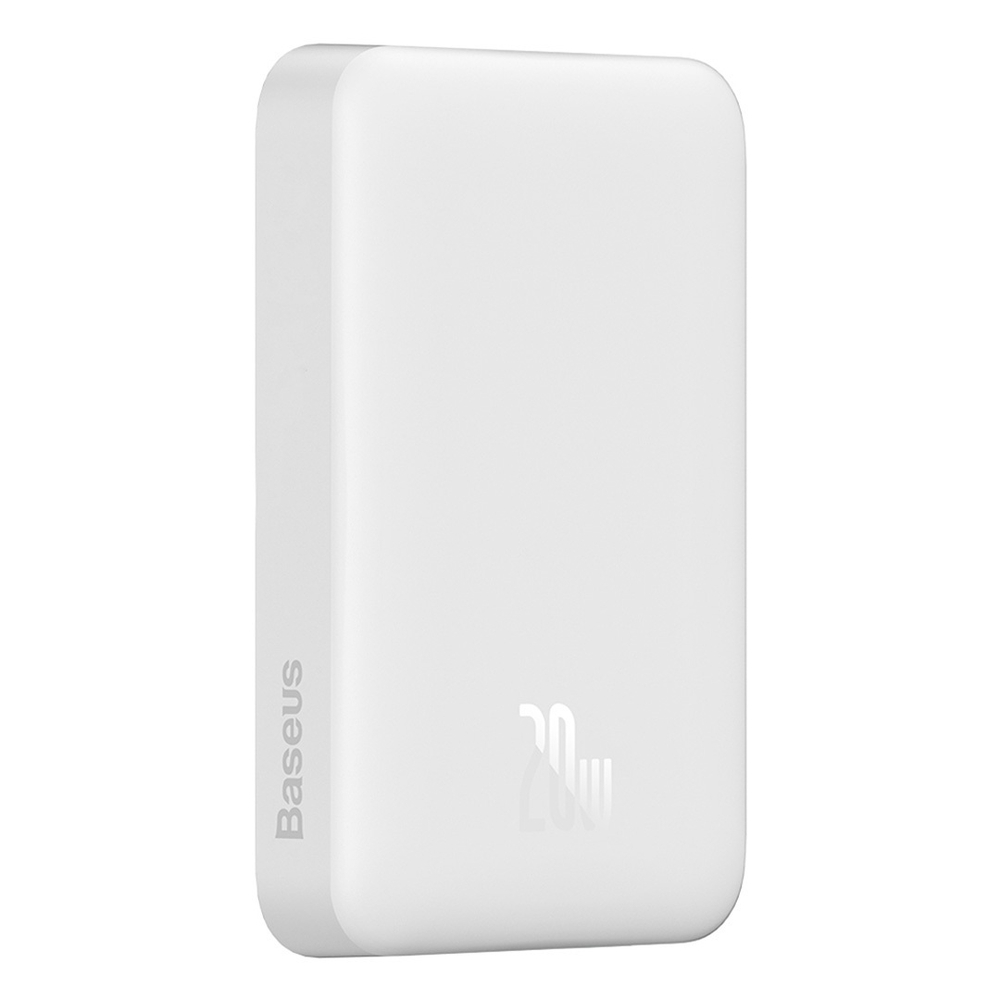 Внешний аккумулятор + Беспроводная зарядка Baseus Magnetic Mini Wireless Fast Charge Power Bank C+Qi 10000mAh 20W (MagSafe) - White