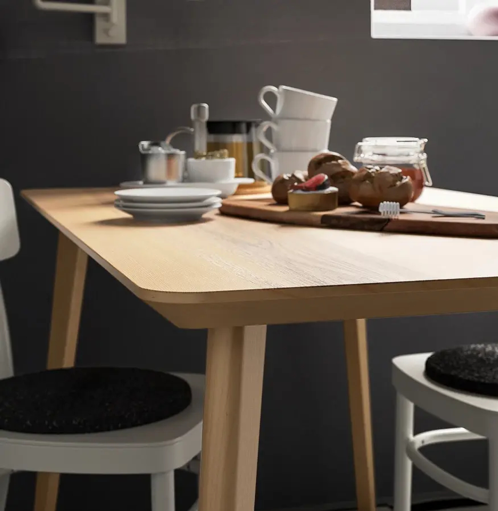 Стол - IKEA LISABO, 140х78х74 см, коричневый, ЛИСАБО ИКЕА
