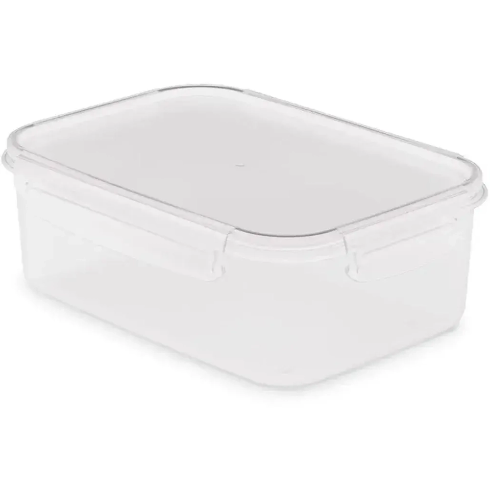 Емкость для СВЧ Прайм 1,6л прямоугольная (на защелках)