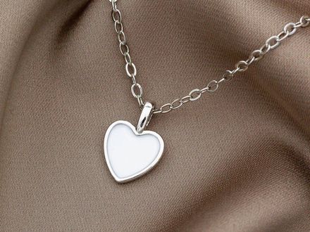 Подвеска Сердце с эмалью