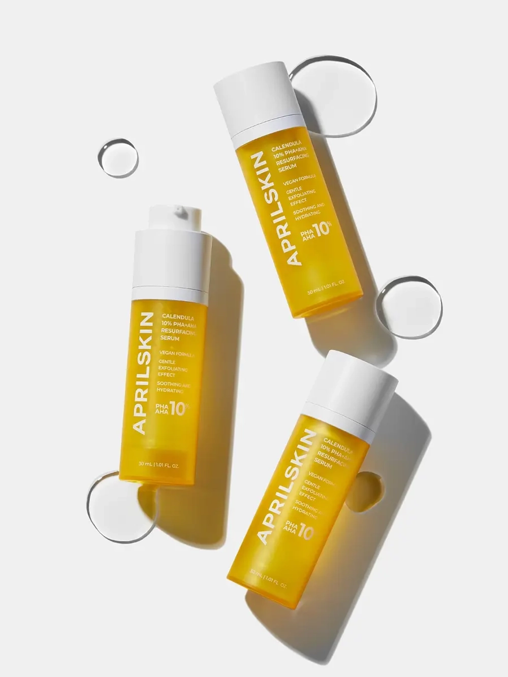 APRILSKIN Сыворотка с календулой и кислотами для очищения и сужения пор Calendula 10% PHA + AHA Resurfacing Serum 30 мл