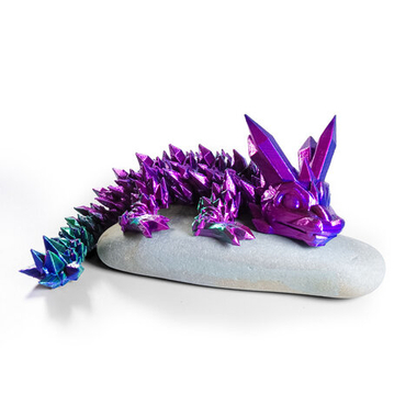 Кристальный дракон, малыш, красно-сине-зеленый