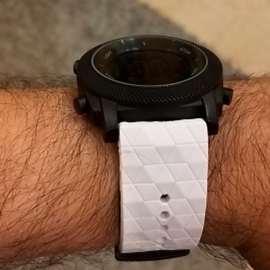 Ремешок Ranger 24 мм для Suunto 9 Baro, Suunto 7, Suunto Spartan Sport силиконовый быстросъемный (Белый)