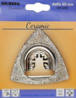 Полотно алмазное зачистное по керамике Hilberg Delta El-P 80 mm HR3280