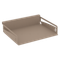 Навесной лоток для бумаг горизонтальный MAN-21 Металл Мокко 320*263*70
