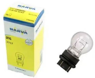 Автолампа  W 12-W27/7W стек цок 2-х конт на америк машины (цок пластик) (W2.5x16d) Narva (17945)